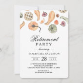 モダン カラフル パンプキン オータム  招待状 (正面)