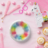 モダン カラフル ピンク 赤 黄 オレンジ 青 緑 ペーパーボウル (パーティー)