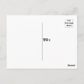 モダン カラフル フラワー オリジナル テキストまたはありがとうございます ポストカード (裏面)