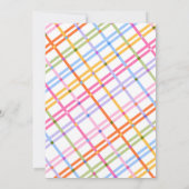 モダン カラフル プライド ベイビーシャワーテーマ 招待状 (裏面)