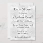 モダン カラフル ベビーシャワー 招待状 (裏面)