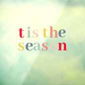 モダン カラフル ホリデーシーズン ウィンドウサイン (シート3)