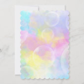 モダン カラフル ラバーダッキー ベビーシャワー 招待状 (裏面)