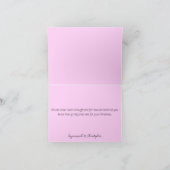 モダン カラフル レインボー ミスト インナーカラー ノートカード (内部)