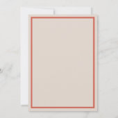 モダン カラフル ヴェローナ ウェディング インビテーション (裏面)