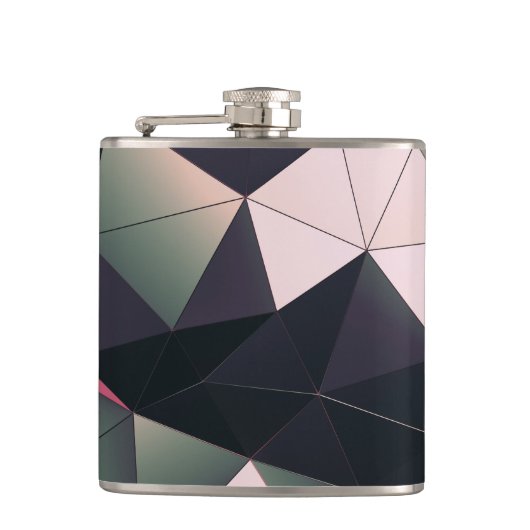 モダン – カラー数々のポリゴンバーフラスコ フラスク (正面)