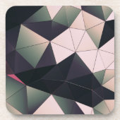 モダン – カラー数々のポリゴン懸命コースター コースター (正面)