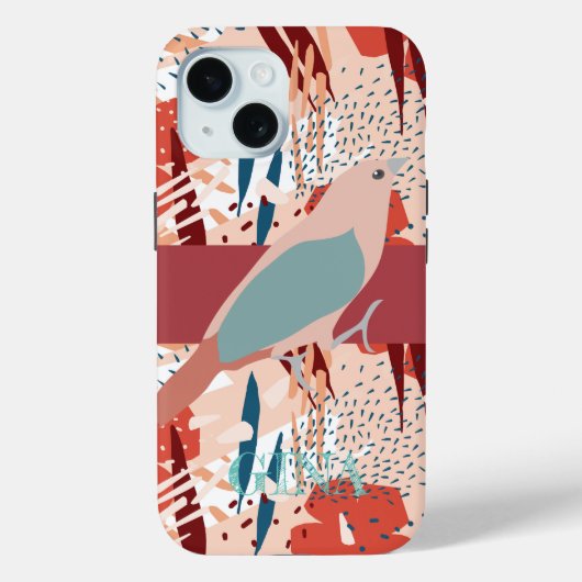 モダン ガーリー かわいい オリジナル Case-Mate iPhoneケース (裏面)
