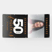 モダン ガーリー オレンジ 50歳 そして ファビュラス 横断幕 (横)