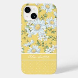モダン ガーリー シック フラワー ドット パターン オーダーメイド  Case-Mate iPhone 14ケース
