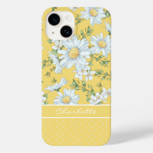 モダン ガーリー シック フラワー ドット パターン オーダーメイド  Case-Mate iPhone 14ケース