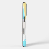 モダン ガーリー ストライプ ハート 写真 名前入り Case-Mate iPhoneケース (裏面 / 右)