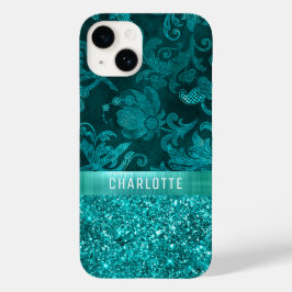 モダン ガーリー フラワー ギター柄 オリジナル Case-Mate iPhone 14ケース