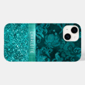 モダン ガーリー フラワー ギター柄 オリジナル Case-Mate iPhoneケース (裏面 (横))