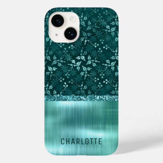 モダン ガーリー フラワー ギター シャイマー オリジナル Case-Mate iPhoneケース (裏面)