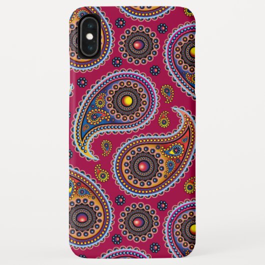 モダン ガーリー ペイズリー柄 ファッション トレンド Case-Mate iPhoneケース (裏面)