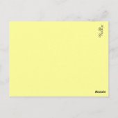 モダン ガーリー ユニーク ナンバー1 デザイナー フラワーズ カード (裏面)