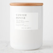 モダン キャンドル または 食品ラベル フードラベル (正面)