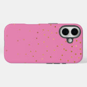 モダン ギャザー ゴールド ピンク Case-Mate iPhoneケース (裏面 (横))