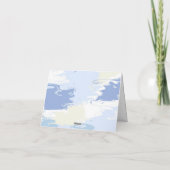 モダン クラウドナイン ブライダルシャワー サンキューカード (裏面)