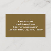 モダン&クラシック美容師名刺 名刺 (裏面)