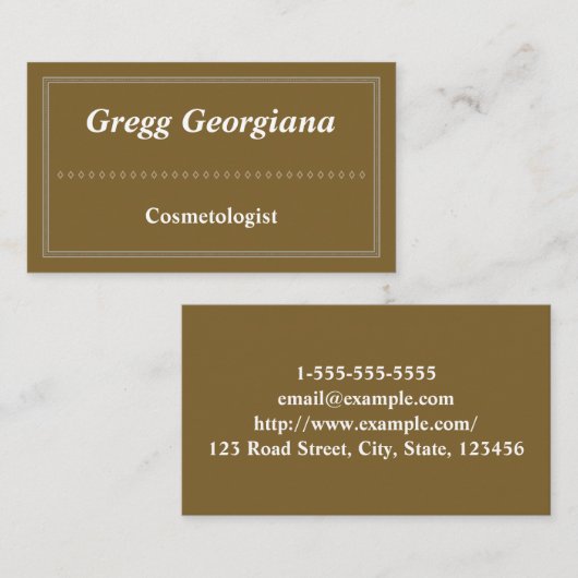 モダン&クラシック美容師名刺 名刺 (正面/裏面)