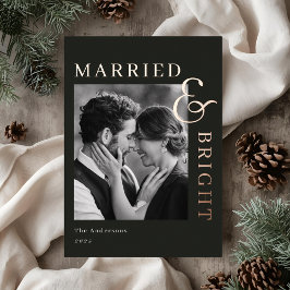 モダン クラシック ゴールド フォイル 結婚して明るい 箔シーズンカード