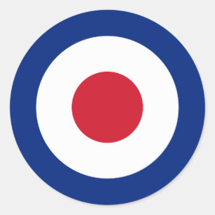 モダン -クラシックRoundel - Bullseye Archeryターゲット ラウンドシール
