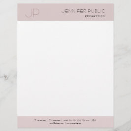 モダン クリエイティブ カラー ハーモニー モノグラム プレーン エリート レターヘッド