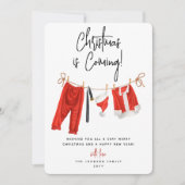 モダン「クリスマスは来サンタ・クラウス・ホリデー シーズンカード (正面)