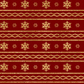 モダン クリスマス ブランケット 赤と金 モノグラム