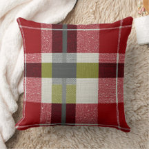 モダン クリスマス ホリデー プリント ターロー ピロー