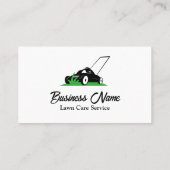 モダン&クリーン芝生サー気にビス 名刺 (裏面)