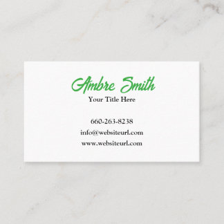 モダン&クリーン芝生サー気にビス 名刺