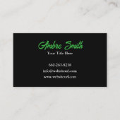 モダン&クリーン芝生サー気にビス 名刺 (正面)