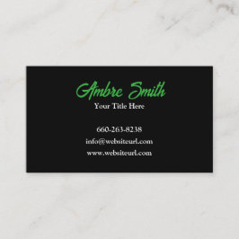 モダン&クリーン芝生サー気にビス 名刺