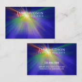 モダン クリーン エレガント デザイン カラフル ライト ブルー 名刺 (正面/裏面)