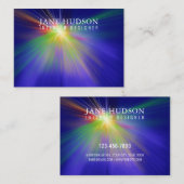 モダン クリーン エレガント デザイン カラフル ライト 名刺 (正面/裏面)