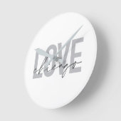 モダン,クールシンプル,ミニマル,,デザインラブシカゴ ラウンド壁時計 (傾斜)