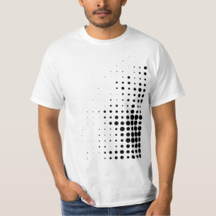 モダン, クールトレンディー抽象芸術網点パターン Tシャツ