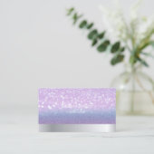 モダン クール プロフェッショナル グリッター ボケ オンブレ 名刺 (スタンド正面)