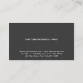 モダン&グミニマルレイ/白 名刺 (裏面)