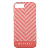 モダン,グラフィックはっきりしたジオメトリックをパーソナストライプライズ Case-Mate iPhoneケース (裏面)