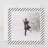 モダン，グラフィックタイポグラフィ写真結婚の セーブザデート (裏面)