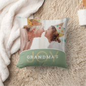 モダン グランマの喜び 2 枚の写真 クッション (ブランケット)