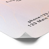 モダン,グリッター価格表ポスター ポスター (角)