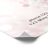 モダン,グリッター価格表ポスター ポスター (角)