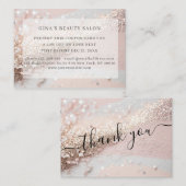 モダン、グリッター 割引カード (正面/裏面)