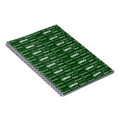 モダン グリーン オーダーメイド 名前 コラージュ ノートブック (右側)