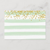 モダン グリーン＆ゴールドのアドバイスカード アドバイスカード (裏面)